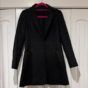 All Saints ombré Tula Black Textured Blazer jacket size 6